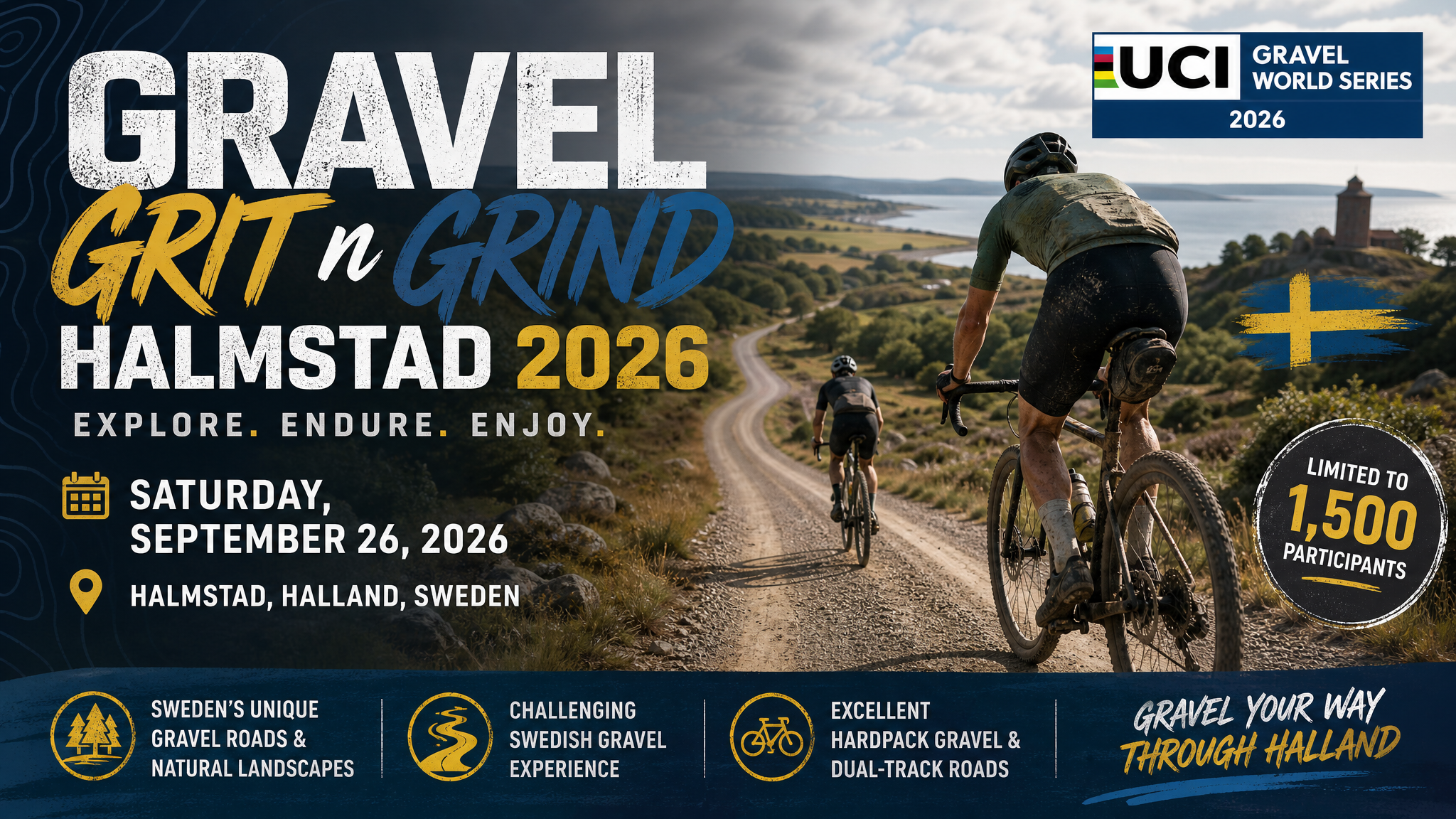 Gravel Grit n Grind Halmstad 2026: A Major Gravel Cycling Event in Sweden