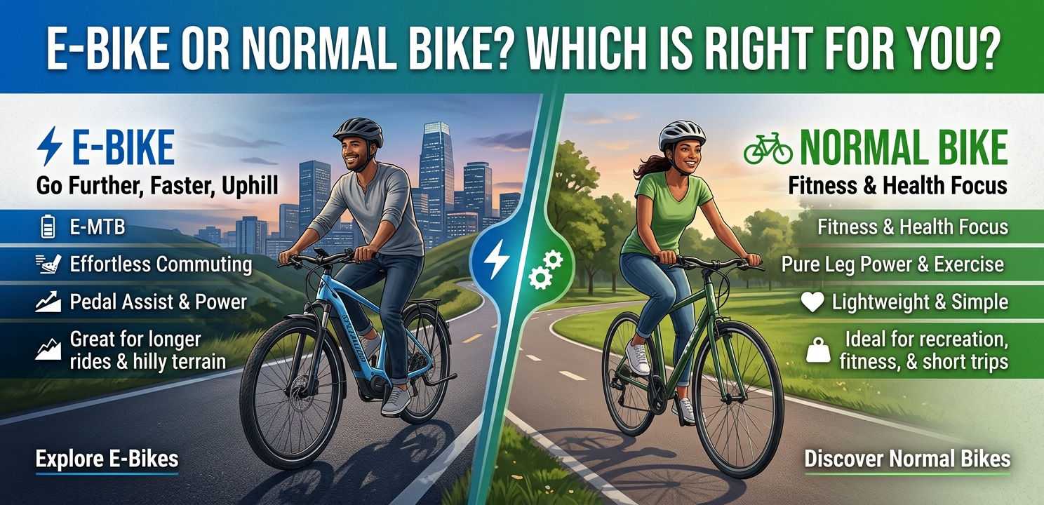 E-Bike oder normales Fahrrad: Was passt besser zu dir?